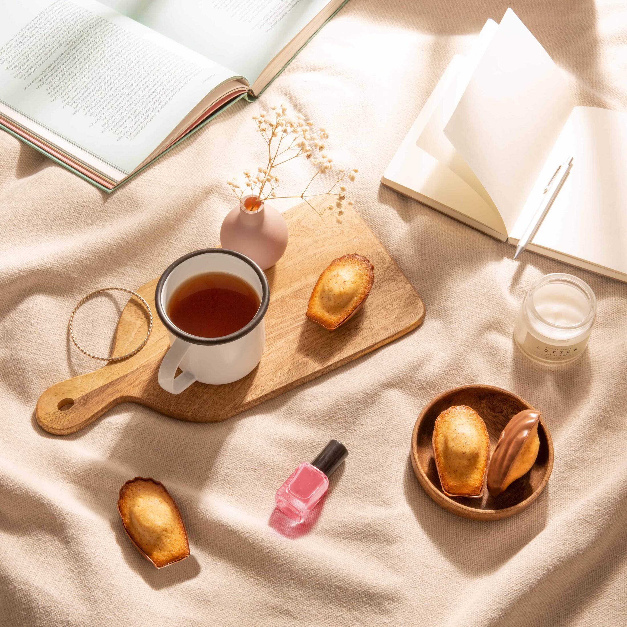 Madeleine Noisette Coque Chocolat au Lait